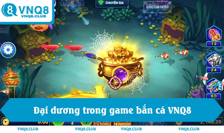 Bắn Cá VNQ8 1 Hiệu ứng 3D và đại dương sống động trong game bắn cá VNQ8