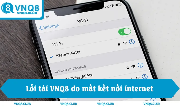 Tải App VNQ8 3 Lỗi tải VNQ8 do mất kết nối hoặc không đăng nhập được ứng dụng