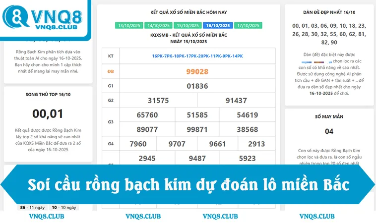 Soi Cầu Rồng Bạch Kim Miền Bắc Và 4 Kinh Nghiệm Vàng 1 Soi cầu rồng bạch kim dự đoán kết quả lô miền bắc chính xác