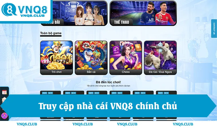 Đăng Nhập VNQ8 1 Truy cập nhà cái VNQ8, link đăng nhập chính thức, bảo mật SSL